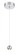 Itty - 1 Light LED Mini Pendant (77|P1460-077-L)
