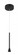 1 Light LED Mini Pendant in Coal Black (77|P1456-66A-L)