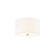 Classic 11'' Drum Flush-Mount (254|FAB-9730-WHTE-BRSS)