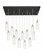 Crown Point - 13 Light - 54 inch - Polished Nickel - Multi Pendant (3442|154BK-B-13P-PN-G434-12DE)