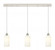 Crown Point - 3 Light - 37 inch - Polished Nickel - Linear Pendant (3442|123B-3P-PN-G434-7WH)