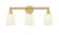 Bridal Veil - 3 Light - 23 inch - Satin Gold - Bath Vanity Light (3442|616-3W-SG-G559-5GWH)