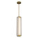 Alai 24-in Vintage Brass/Ribbed Glass LED Pendant (7713|PD374624VBCR-UNV)