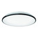 Brook 15-in Black Dimmable LED Flush Mount (461|FM43315-BK-5CCT)