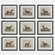 Uttermost Equine Dynasty Framed Prints Set/9 (85|32343)