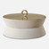 Uttermost Luxe White Shagreen Round Box (85|18165)