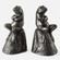 Uttermost Daydreaming Frogs Aged Silver Bookends Set/2 (85|18150)
