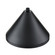 R Series 1-Light Wide Cone Satin Black (670|RWCS17-SB)