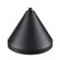 R Series 1-Light Cone Shade Satin Black (670|RCS17-SB)