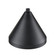 R Series 1-Light Cone Shade Satin Black (670|RCS13-SB)