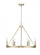 Carruth 6-Light Chandelier Ceiling Light Modern Gold (670|9506-MG)