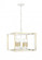 Lowe 6-Light Pendant Light Matte White/Vintage Brass (670|22609-MW/VB)
