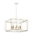 Lowe 8-Light Pendant Light Matte White/Vintage Brass (670|22608-MW/VB)