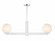 2-Light Linear Chandelier in Chrome (8483|M100124CH)