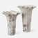 Uttermost Ruffled Petal White Vases Set/2 (85|18174)