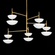 EVANDER Chandelier (86|477-55-VGL/GSW)