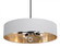 Celine Pendant 30'' Medium Base BK - WHGD shade (1|CLNP30MBBK-WHGD)