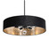 Celine Pendant 30'' Medium Base BK - BKGD shade (1|CLNP30MBBK-BKGD)