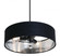 Celine Pendant 18'' Medium Base BK - BKSL shade (1|CLNP18MBBK-BKSL)