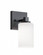 Leo 09'' Med Base Sconce,120V,BK (1|LEOS0509MBBK)