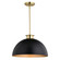 Devon 16-in. Pendant Matte Black and Satin Brass (51|P0412)