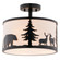 Acadia 13-in. W 3 Light Semi-Flush Bronze (51|C0313)