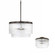 3-Light Dual Mount Pendant in Oil Rubbed Bronze with Clear Beveled Fluted Glass (42|356231OR)