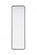 R Corner Mirror 18''x60''x2'' Black (758|MR8A1860BLK)