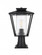 Outdoor Pole Light L10'' H17'' E10'' L1 Black (758|OD306P17BK)