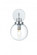 Hanson 6 inch Wall Sconce in Chrome (758|LD7031W8C)