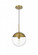 Eclipse Hang D10''H11''L1 Satin Gold CL (758|LD6033SG)