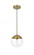 Eclipse 8 Inch Pendant Clear Shade in Chrome (758|LD6027SG)