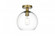 Baxter 18 Inch Flush Mount Clear Shade in Satin Gold (758|LD2210SG)