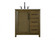 Vanity Cabinet 1Dr 3Dw 32x21.5x35 Hazel Oak (758|VF29532HO)