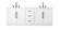 84 inch Double Bathroom Vanity in White (758|VF29084DWH)