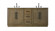 72 inch Double Bathroom Vanity in Hazel Oak (758|VF29072DHO)