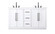 60 inch Double Bathroom Vanity in White (758|VF29060DWH)