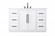 54 inch Single Bathroom Vanity in White (758|VF29054WH)