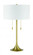 Neely 2 Light Table Lamp in Satin Brass (20|87003SB-T)