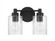 Lyndsey 2 Light Vanity in Flat Black (20|60202-FB)