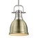 Yep by Golden Lighting Duncan 1-light 9in Rod Hung Pendant in Pewter and Aged Brass shade (36|3604-S PW-AB)