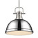 Yep by Golden Lighting Duncan 1-light 14in Rod Hung Pendant in Pewter and Chrome shade (36|3604-L PW-CH)