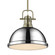 Yep by Golden Lighting Duncan 1-light 14in Rod Hung Pendant in Aged Brass and Chrome shade (36|3604-L AB-CH)