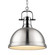 Yep by Golden Lighting Duncan 1-light 14in Chain Hung Pendant in Chrome and Pewter shade (36|3602-L CH-PW)