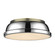 Yep by Golden Lighting Duncan 2-light Flush Mount in Aged Brass and Chrome shade (36|3602-14 AB-CH)