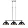 Yep by Golden Lighting Duncan 3-light Island Light in Chrome and Black shade (36|3602-3LP CH-BK)