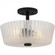 Gray Semi-Flush Mount (26|RAY1716MBK)