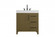 32 inch Single Bathroom Vanity In Chestnut Brown (758|VF60632MCB)