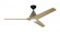 Sea Scape 56'' 3-Blade Indoor/Outdoor (Wet) Ceiling Fan in Flat Black w/ Light Wood Grain Blades (20|SEA56FB3)