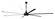 Prost 144'' 6-Blade Indoor/Outdoor (Damp) Ceiling Fan in Flat Black w/ Flat Black Blades; Light K (20|PRT144FB6)
